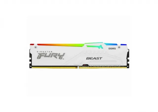Memorija KINGSTON 32GB/DIMM/DDR5/6000MHz/CL40/FURY Beast White RGB XMP