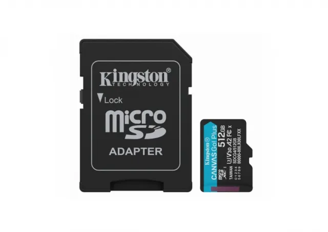 Memorijske kartice KINGSTON SDCG4/512GB/Canvas Go! Plus/microSD/200/160MB/s/+adapter