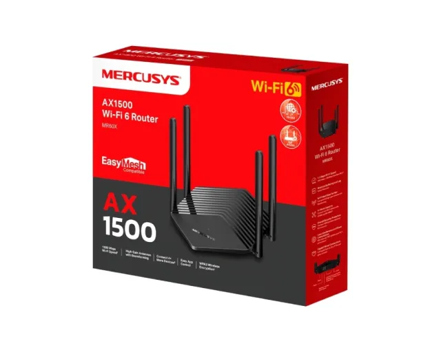 Novi Ruteri Ruteri za internet | MERCUSYS MR60X(EU) AX1500 Wi-Fi 6 Router ...