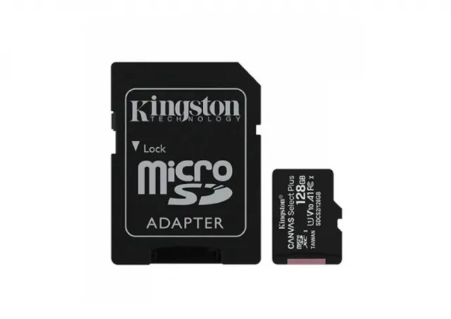 MICRO SD.128GB KINGSTON + 1ad KIN Canvas Plus