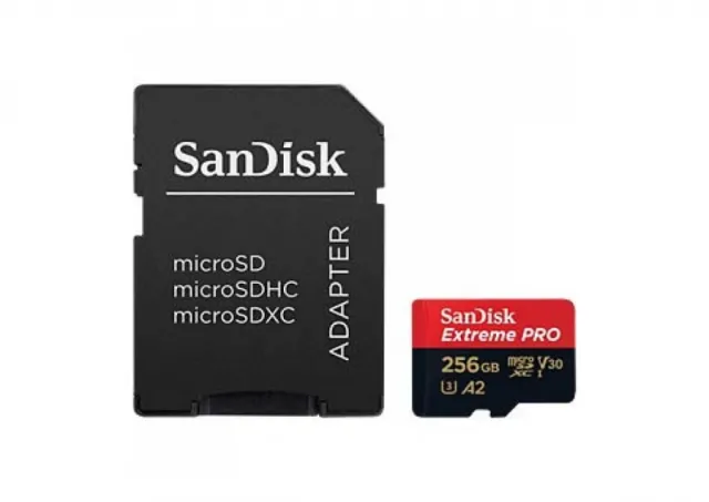 Micro SDXC SanDisk 256GB Extreme Pro, SDSQXCD-256G-GN6MA + adapter