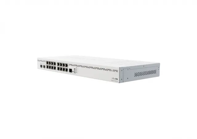 MikroTik CCR2004-16G-2S+ Extreme Performance Cloud Core Router 16 x 1GbE RJ45 & 2 x 10GbE SFP+, 4GB DDR4, VPN / Firewall / Bandwith / Load balance, dual AC napajanja, MTBF 22.8god, temp -20°÷60°C, RouterOS L6