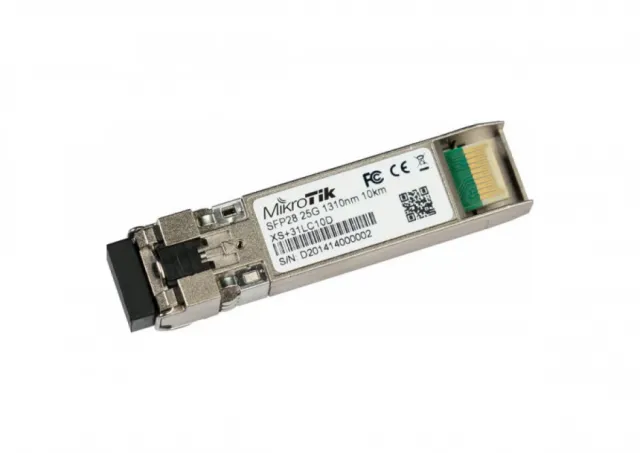 MikroTik XS+31LC10D SFP/SFP+/SFP28 module 1/10/25G single mode 10km 1310nm DDM