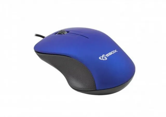 Miš S Box M 958 Blue 3D optički USB žičani 1000 DPI Ergonomski dizajn za ugodan rad USB