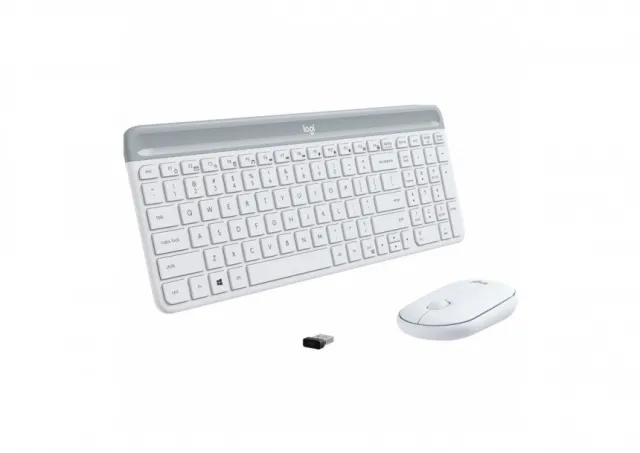 MK470 Wireless Desktop US bela tastatura + miš