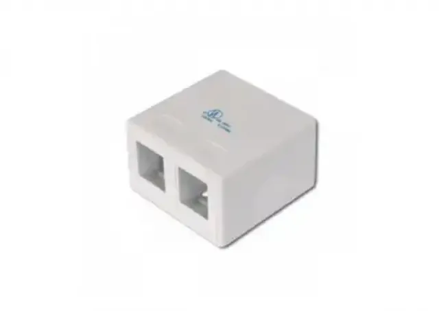 Modul nazidne utičnice prazne 2xRJ45 AT-AG-302A-WH