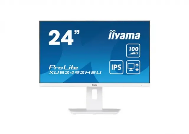 Monitor 24 Iiyama XUB2492HSU-W6  1920x1080/Full HD IPS/100Hz/4ms/HDMI/DP/USB/Zvučnici/beli