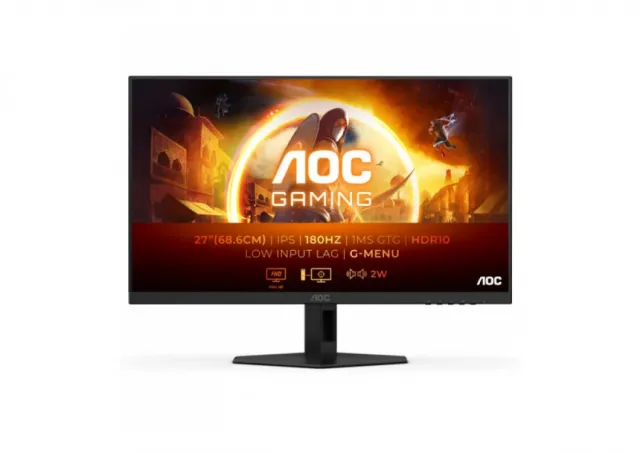 Monitor 27" AOC 27G4XE IPS 1920x1080/180Hz/0.5ms/2xHDMI/DP/G-sync/zvučnici