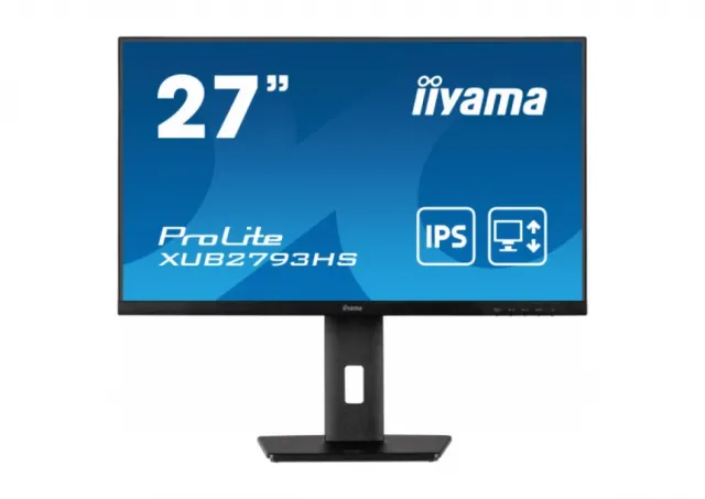 Monitor 27" Iiyama XUB2793HS-B7 IPS 1920x1080/100Hz/1ms/HDMI/DP/zvučnici/pivot