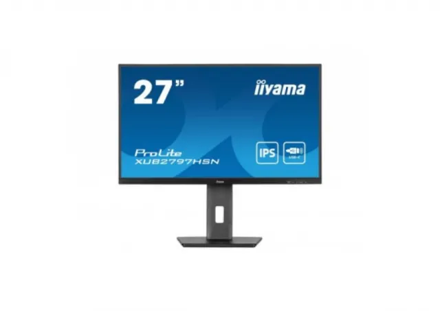 Monitor 27" Iiyama XUB2797HSN-B1 IPS 1920x1080/100Hz/1ms/HDMI/DP/USB/RJ45