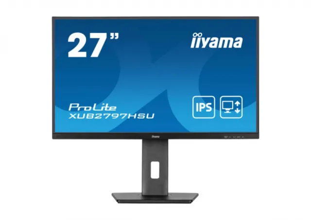 Monitor 27" Iiyama XUB2797HSU-B2 IPS 1920x1080/100Hz/1ms/HDMI/DP/USB/zvučnici