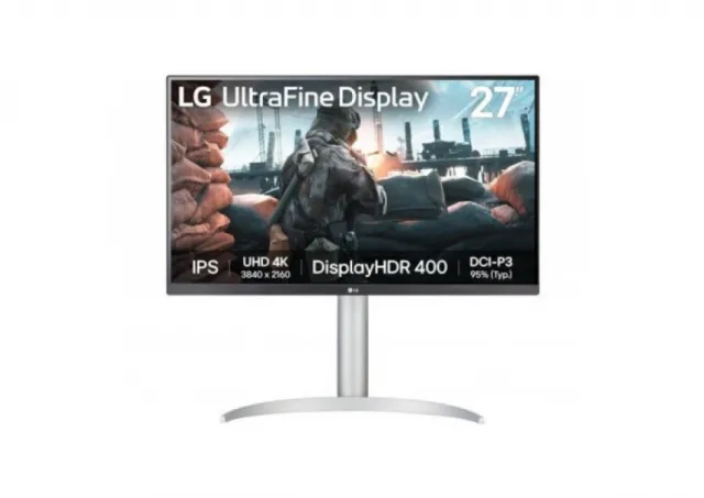 Monitor 27" LG 27UP650K-W IPS 3840x2160/60Hz/5ms/2xHDMI/DP/Pivot
