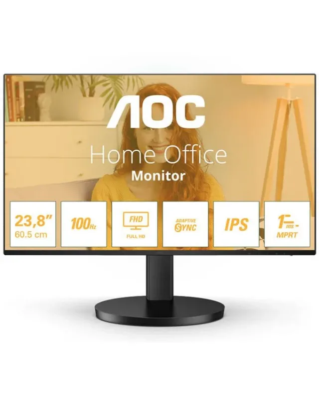 Monitor AOC 24B3HA2 23,8"/IPS/1920x1080/100Hz/1ms MPRT/VGA,HDMI/VESA/zvučnici/crna