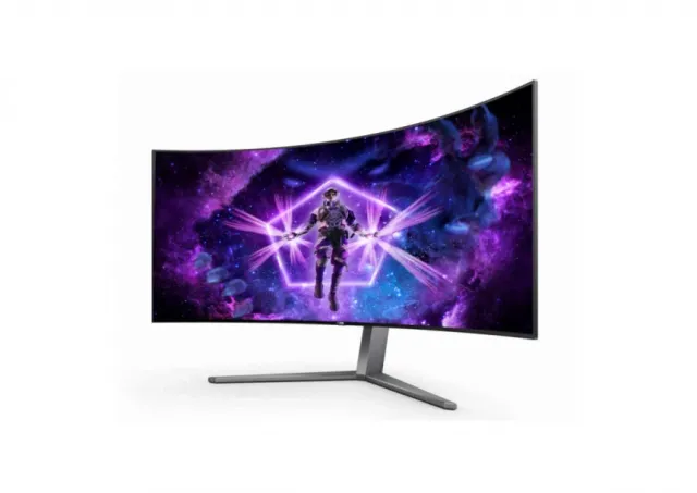 Monitor AOC AG456UCZD 44,5"/OLED,zakriven,21:9/3440x1440/240Hz/0,03ms GtG/HDMIx2,DP,USB/Gsnyc/visina