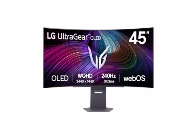Monitor LG 45GX90SA-B 44.5"/OLED,21:9,zakrivljen/3440x1440/240Hz/0,03ms GtG/HDMIx2,DP,USB/Gsync