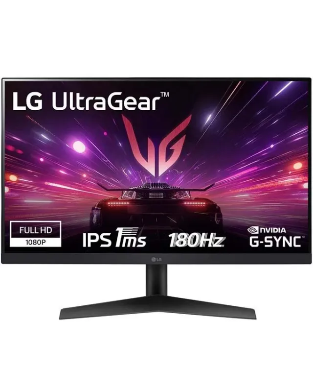 Monitor LG UltraGear 24GS60F-B 23.8"/IPS/1920x1080/180Hz/1ms GtG/HDMI,DP/Gsync,freesync/VESA/crna