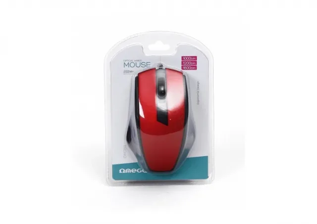 Mouse Omega OM08R 1200DPI crveni