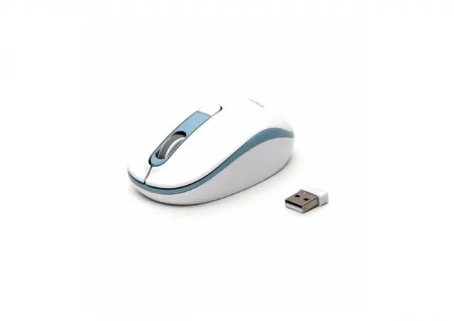 Mouse Omega OM220WB W 1600 Dpi belo-plavi