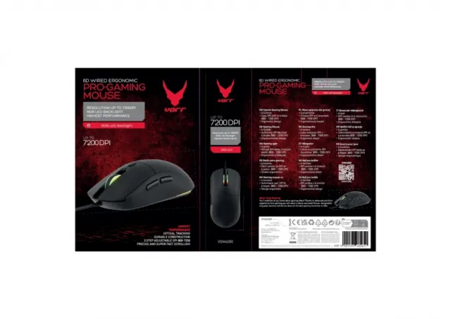 Mouse Omega VGM6080 7200Dpi varr gaming