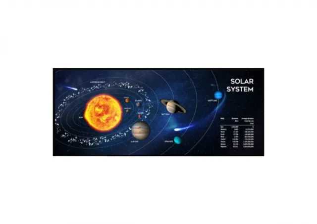 MP-SOLARSYSTEM-XL-01 Gembird, Gejmerska podloga za misa od prirodne gume, 350x900mm, 3mm Cosmos