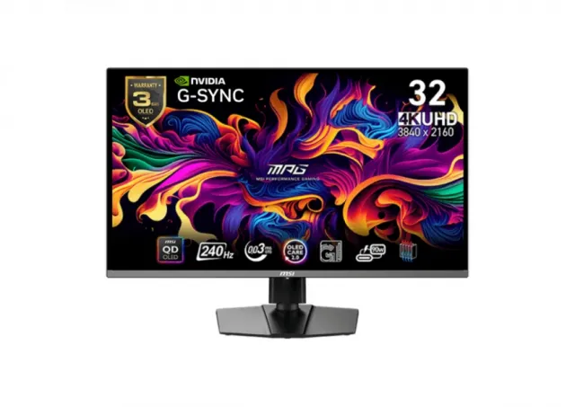 MSI 32 inča MPG 321URX 4K UHD 3840x2160 QD OLED 240Hz Tip-C 90W G-Sync gaming monitor 