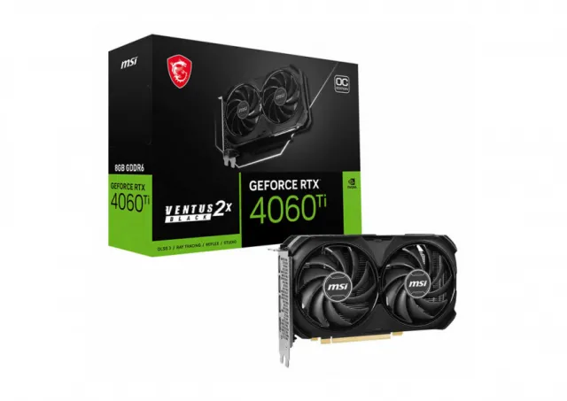 MSI nVidia GeForce RTX 4060 Ti 8GB 128bit RTX 4060 Ti VENTUS 2X BLACK 8G OC 