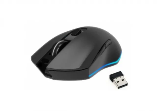 MUSGW-6BL-02 Gembird Punjivi bežični RGB gaming miš sa 6 tastera Firebolt, 129mm, crni