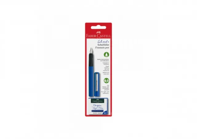 Naliv pero Faber Castell + patrone plavo 149811