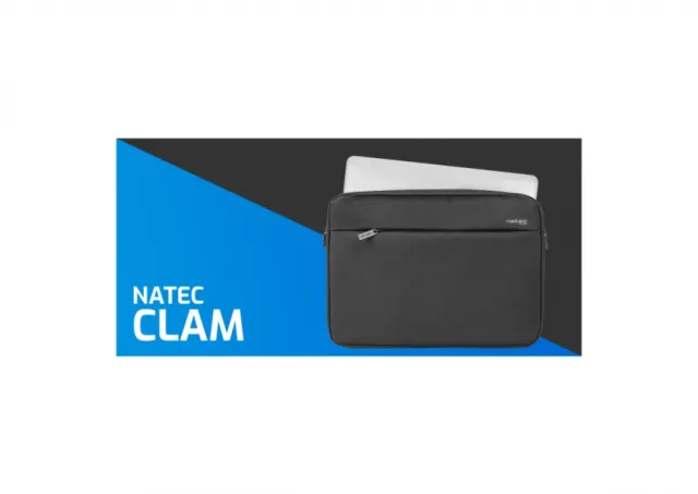 Natec CLAM, 15.6" Laptop Sleeve