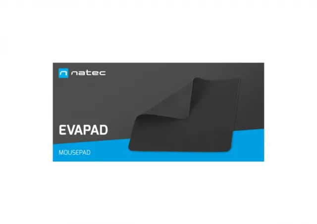 Natec EVAPAD, Mouse Pad, 23,5 cm x 20,5 cm, Black