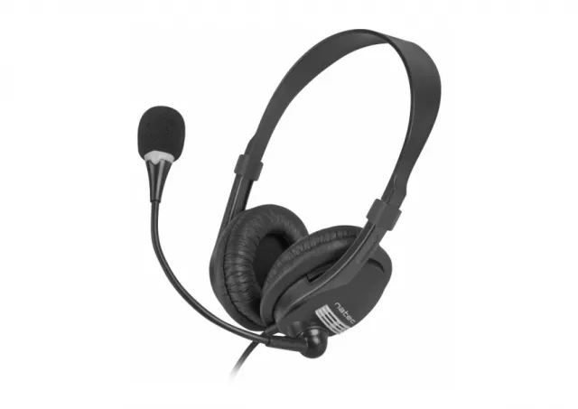 Natec NSL-0294 DRONE, Stereo Headset with Volume Control, 3.5mm Stereo, Black