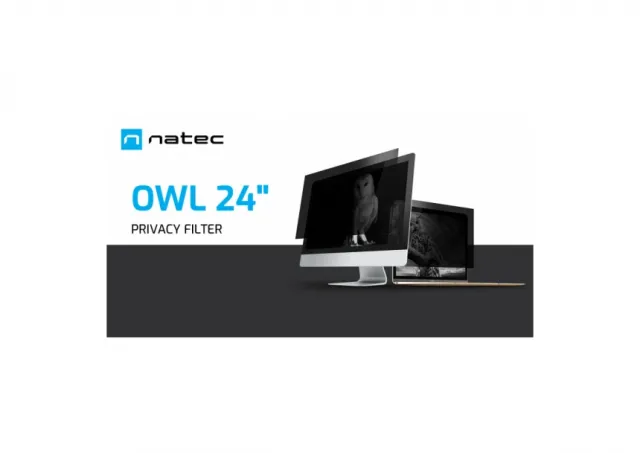 Natec OWL, Privacy Filter for 24" Screen, 16:9, 531 x 298 mm
