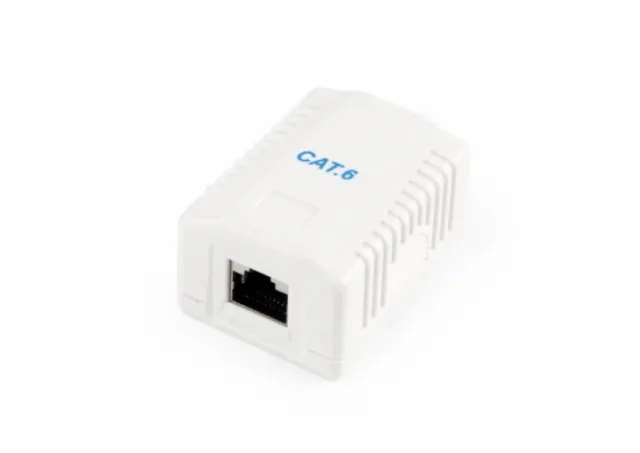 NCAC-1F6-01 Gembird CAT6 FTP kutija za povrsinsku montazu sa jednim portom RJ-45 8P8C