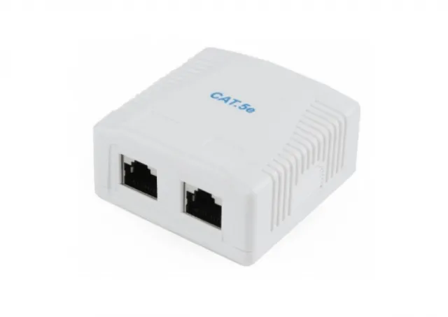 NCAC-2F5E-01 Gembird CAT5E FTP kutija za povr&#353;insku monta&#382;u sa 2 porta za RJ45