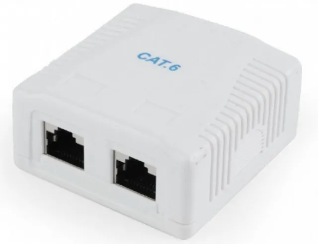 NCAC-2F6-01 Gembird CAT6 FTP 2-port surface mount box kutija za RJ45 39297