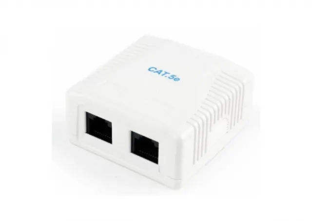 NCAC-2U5E-01 Gembird CAT5E UTP kutija za povr&#353;insku monta&#382;u sa 2 porta za RJ45