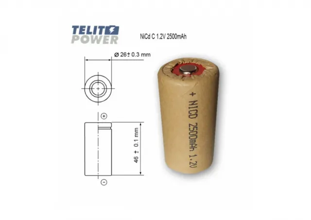 NiCd C 1.2 V 2500mAh  FT