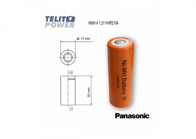 NiMH A 1.2V 2100mAh BK210A ( HHR210A ) Panasonic