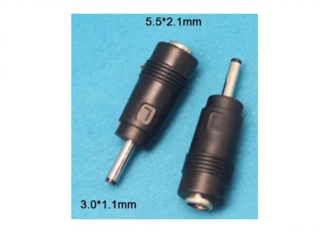 NPC-5.2x2.5mm 3.0x1.1mm DC to DC 20V Connector Black (L)