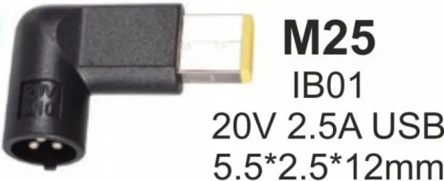NPC-IB01 (M25) Gembird konektor za punjac 45W-20V-2.25A, USB PIN 38974