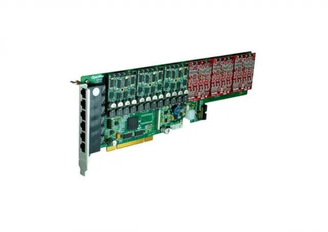 OpenVox A2410P 24-portna PCI VoIP Asterisk kartica (6 slotova za FXO400 / FXS400 module)