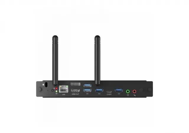 OPS Slot PC-Module with UW5K supported, Low Noise, Intel® Core™ i5-12450H /Intel UHD Graphics /8GB DDR4 Memory, M2 256GB SSD, WiFi6, 1GB LAN, Bluetooth 5.2, 4xUSB3.2, 2xUSB2.0, USB Type-C, DP & HDMI-out, HD Audio, TPM2.0,Microsoft Windows® 11 IOT
