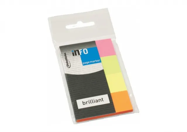 Page Marker Brilliant, 20x50mm, 4x40 listića  Info Notes 