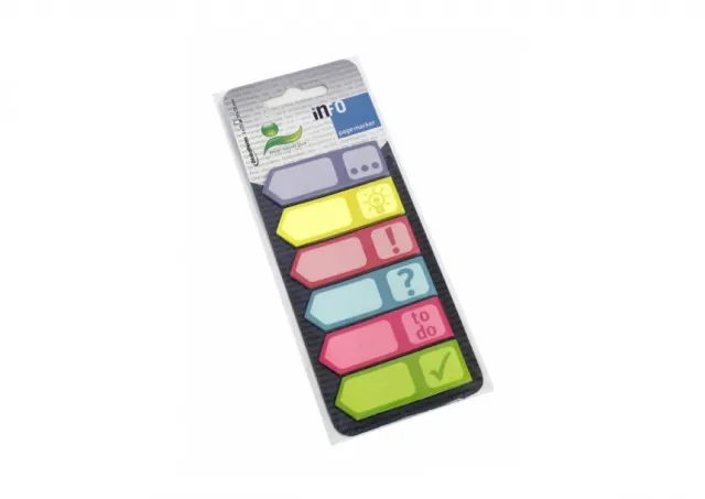 Page Marker sa piktogramima 6x25l, 18x55mm Info Notes  06PM06