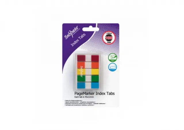 Page Marker Snopake Index Tab 45 x 12mm, mix 100 kom