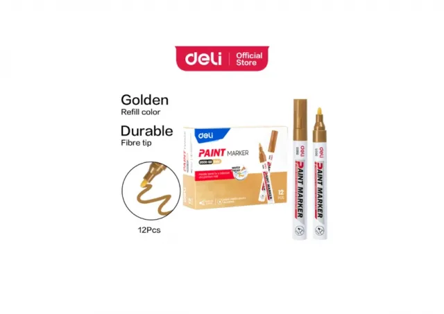 PAINT MARKER DELI zlatni medium EU500-gd