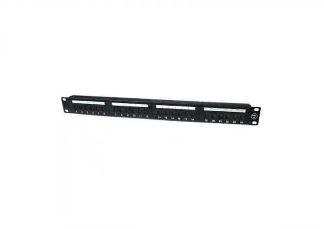 Patch panel 19/0.5U sa 24RJ-45 STP kat.6A Fully Shielded,SP6a-24-0.5U