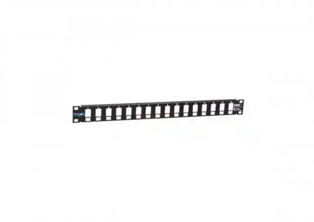 Patch panel 19/1U sa 16 slotova ,bez modula RAL9005 Mirsan MR.19P16P1U.01