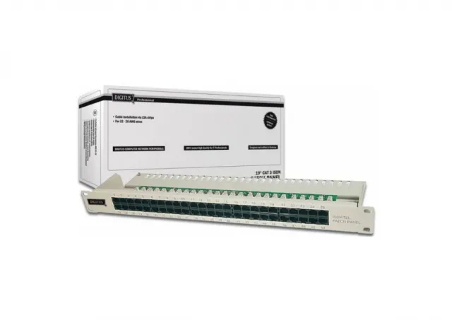 Patch panel 50P kat. 3 ISDN - Digitus