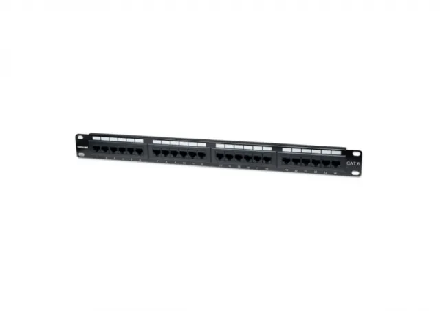 Patch panel Manhattan 520959 19"/1U Cat6/24 port